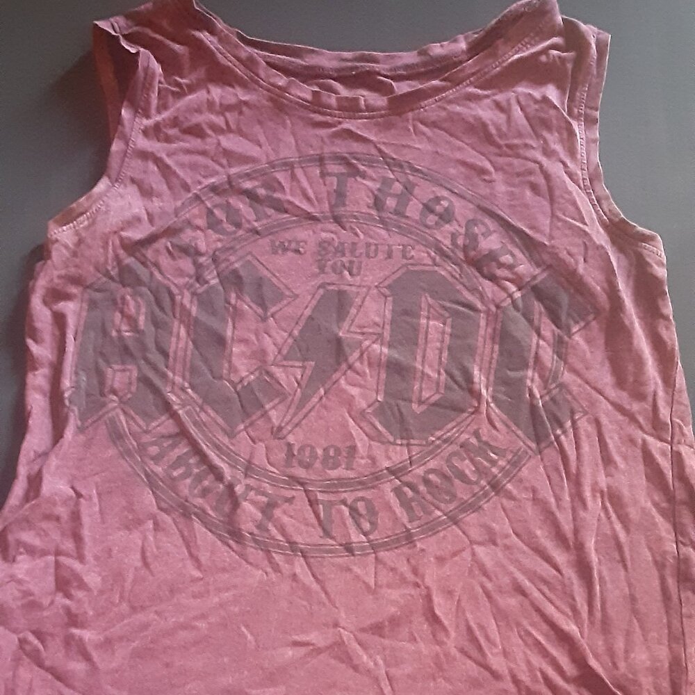 AC/DC For those about to rock crop top